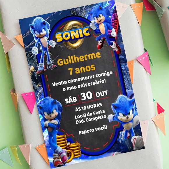 Convite Digital Sonic