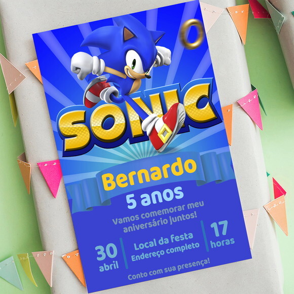 Convite Digital Sonic