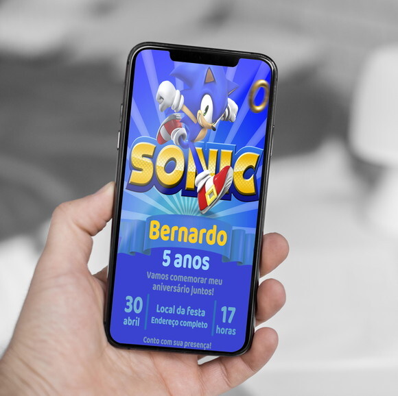 Convite Digital Sonic
