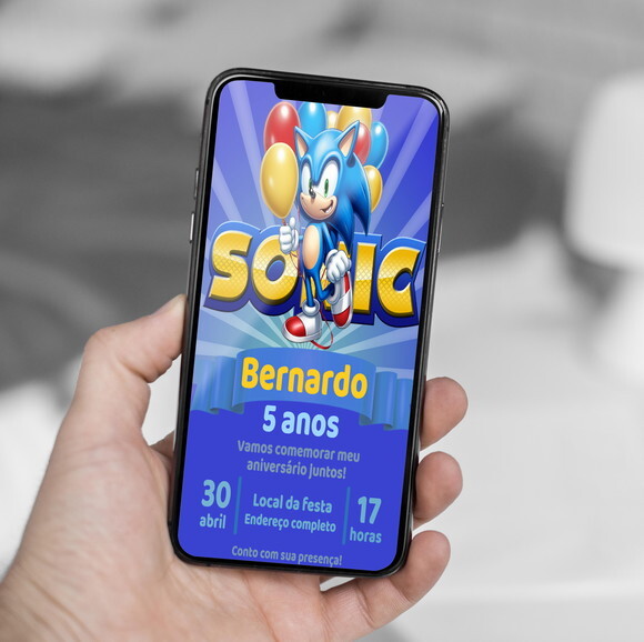 Convite Digital Sonic