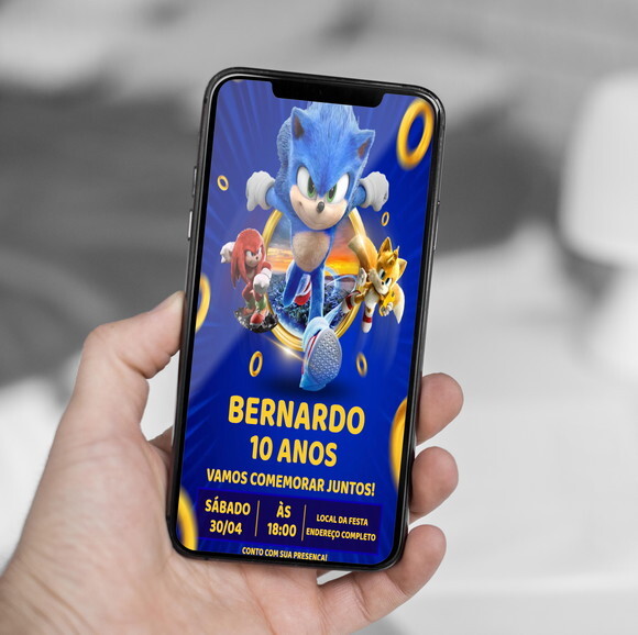 Convite Digital Sonic