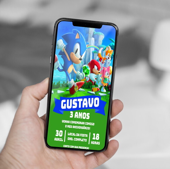 Convite Digital Sonic