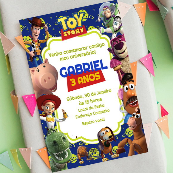 Convite Digital Toy Story