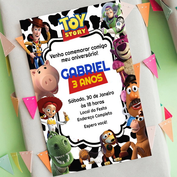 Convite Digital Toy Story