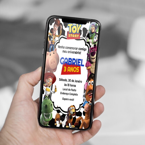 Convite Digital Toy Story