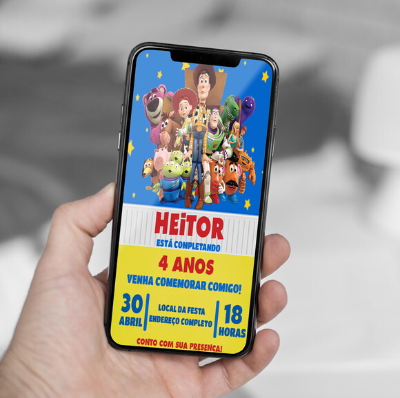 Convite Digital Toy Story
