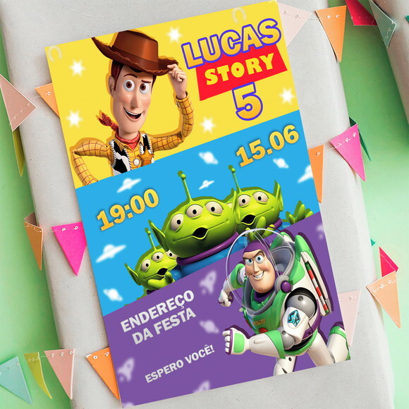 Convite Digital Toy Story