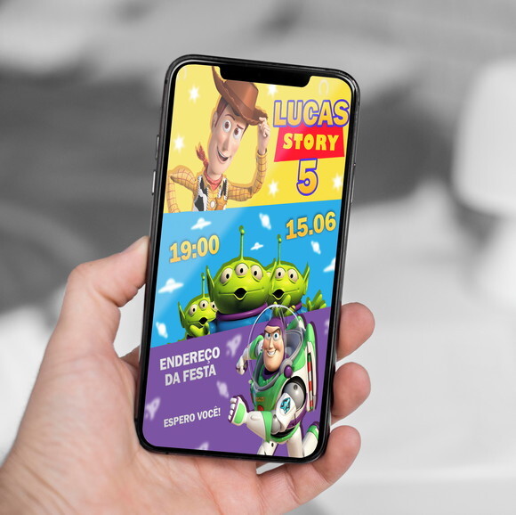 Convite Digital Toy Story