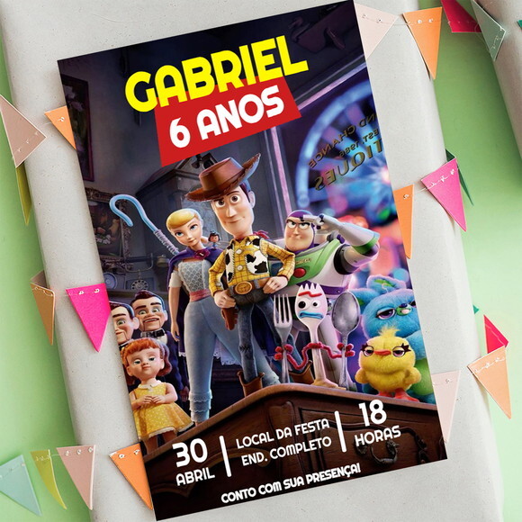 Convite Digital Toy Story