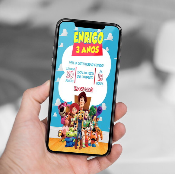 Convite Digital Toy Story