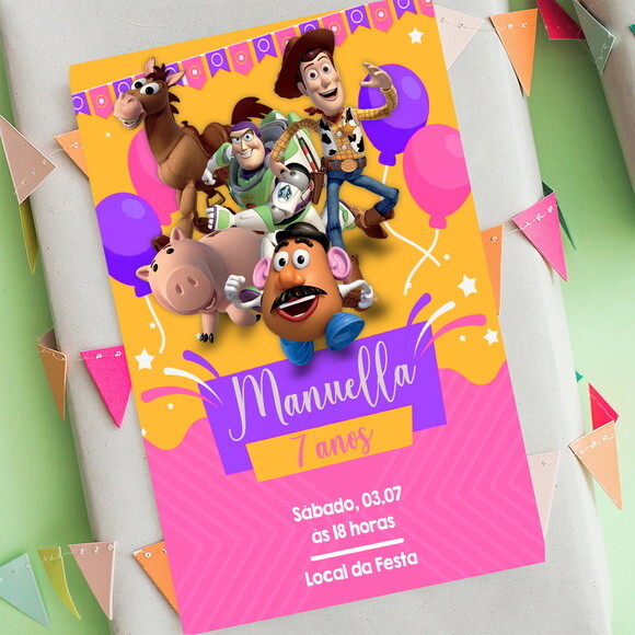Convite Digital Toy Story