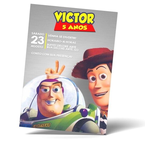 Convite Digital Toy Story