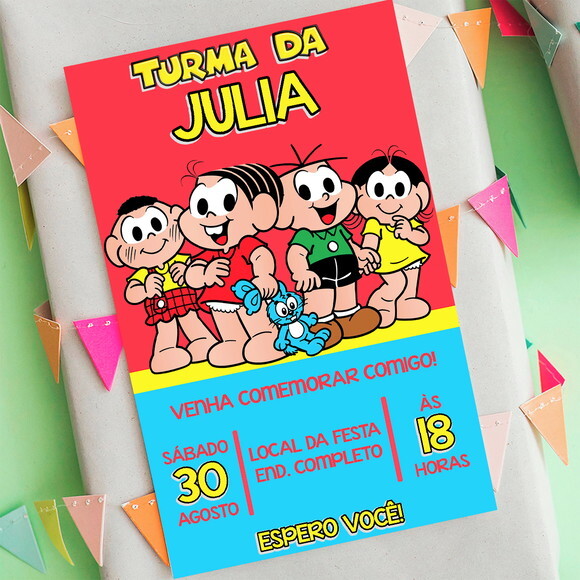 Convite Digital Turma da Monica