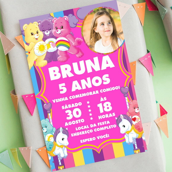 Convite Digital Ursinhos Carinhosos