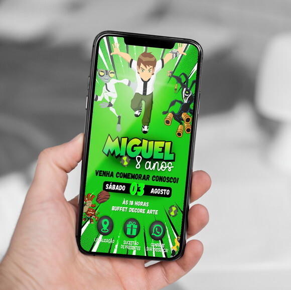 Convite Interativo Ben 10