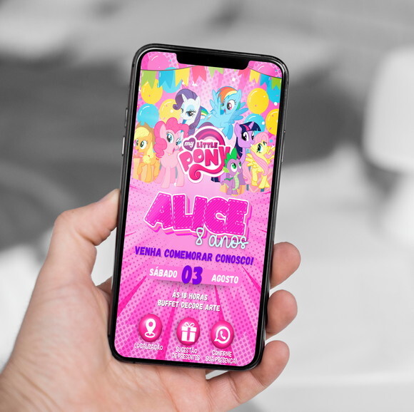 Convite Interativo My Little Pony
