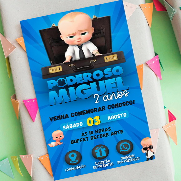Convite Interativo Poderoso Chefinho