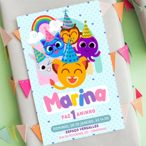 Convite Aniversário Bolofofos