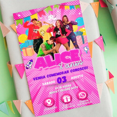 Convite Aniversário Emilly Vick Interativo