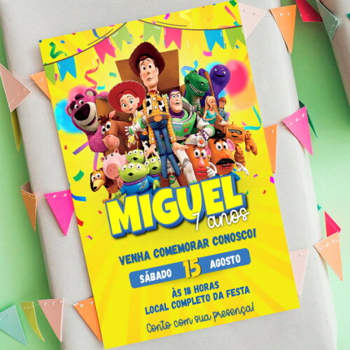 Convite Aniversário Toy Story