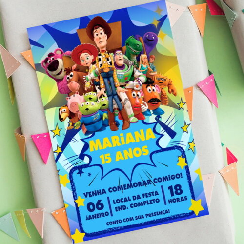 Convite Aniversário Toy Story