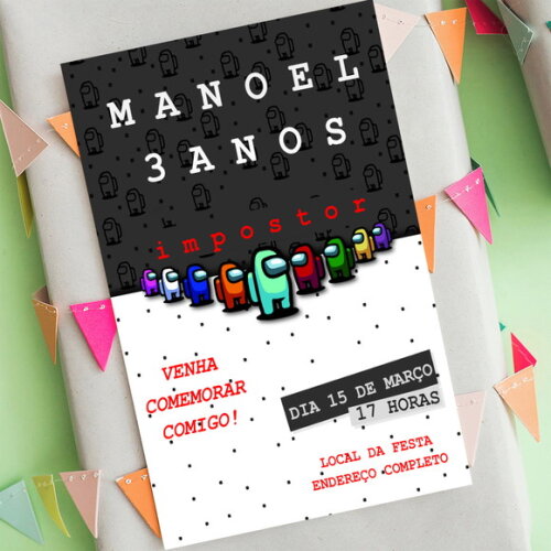 Convite Digital Among Us