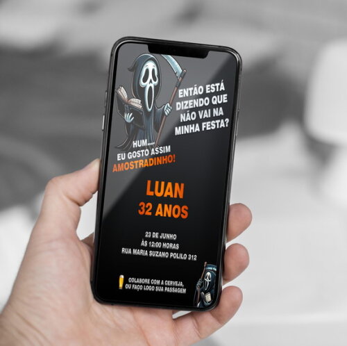Convite Digital Amostradinho Meme Engraçado Aniversário