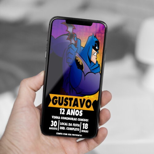 Convite Digital Batman