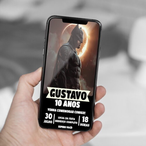 Convite Digital Batman