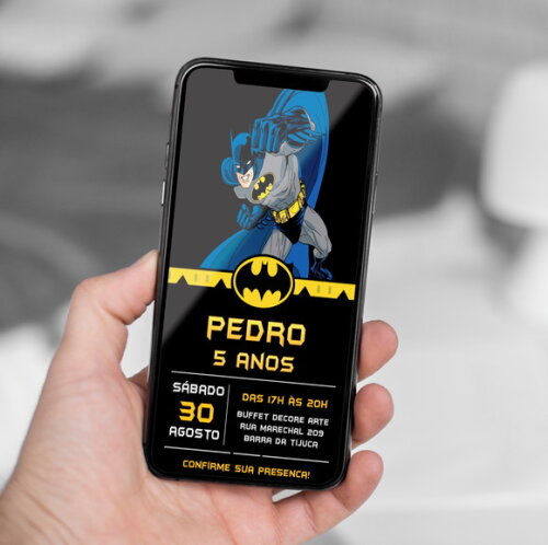 Convite Digital Batman