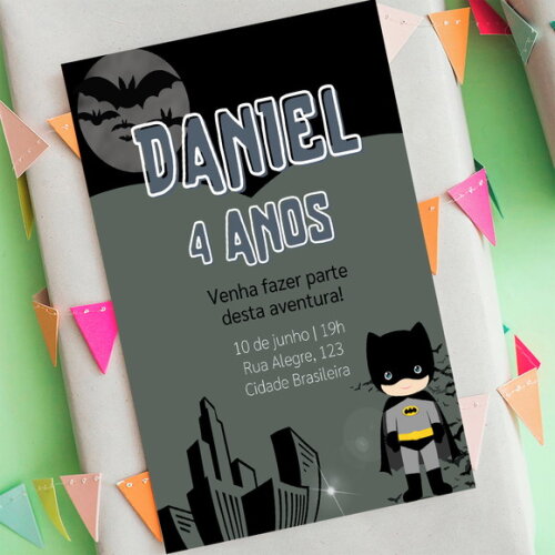 Convite Digital Batman