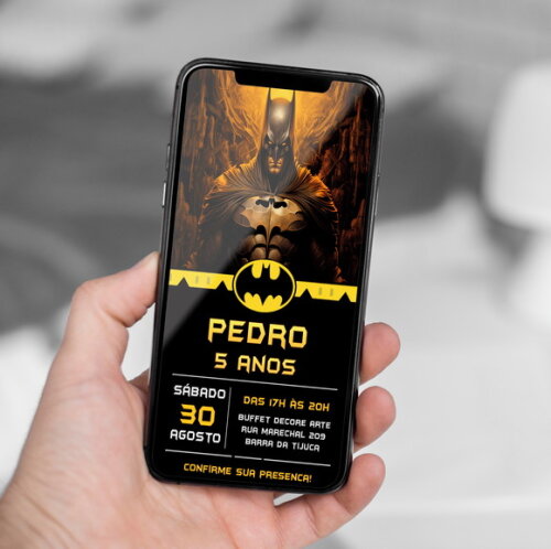 Convite Digital Batman