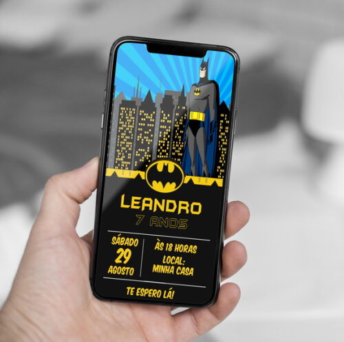 Convite Digital Batman