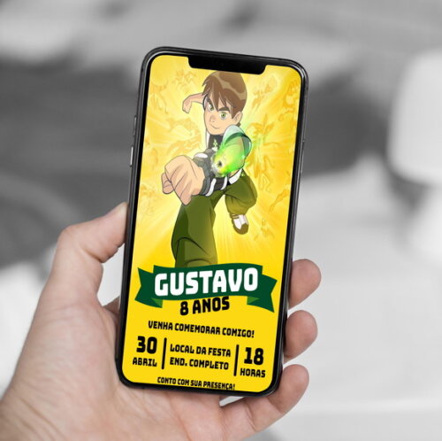 Convite Digital Ben 10