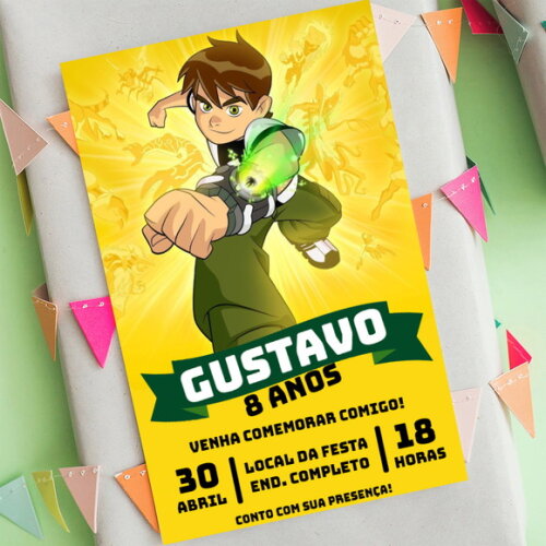 Convite Digital Ben 10