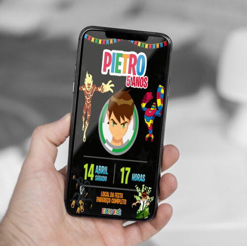Convite Digital Ben 10