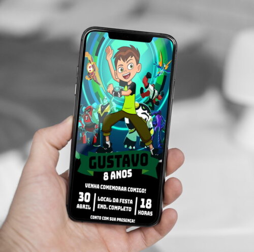 Convite Digital Ben 10