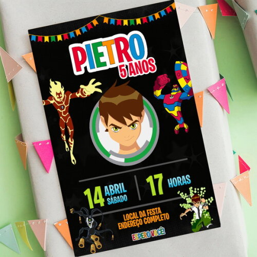 Convite Digital Ben 10