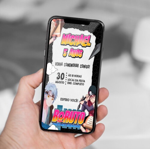 Convite Digital Boruto