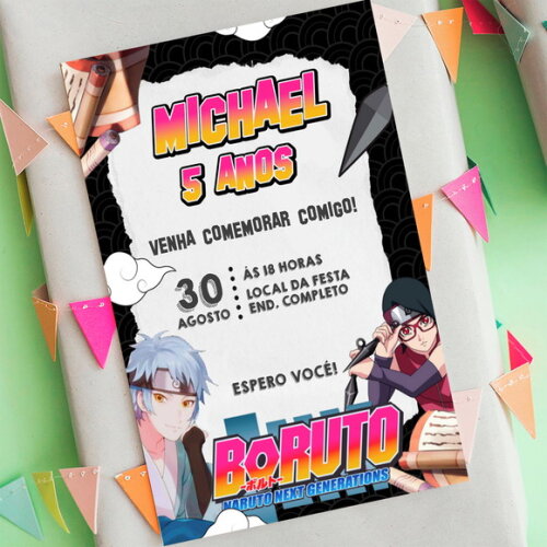 Convite Digital Boruto