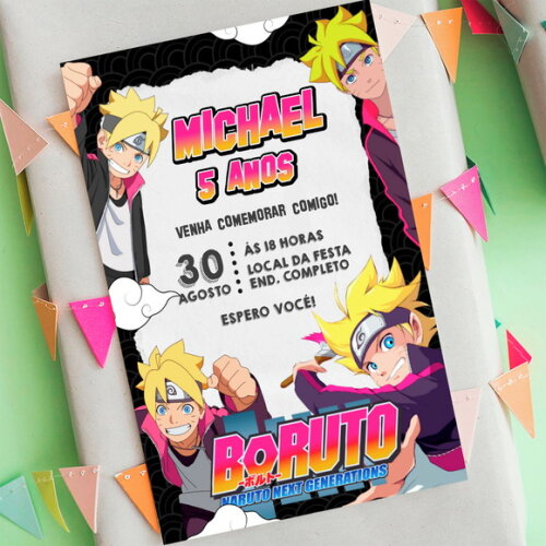 Convite Digital Boruto