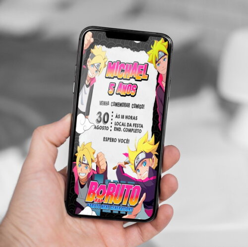 Convite Digital Boruto