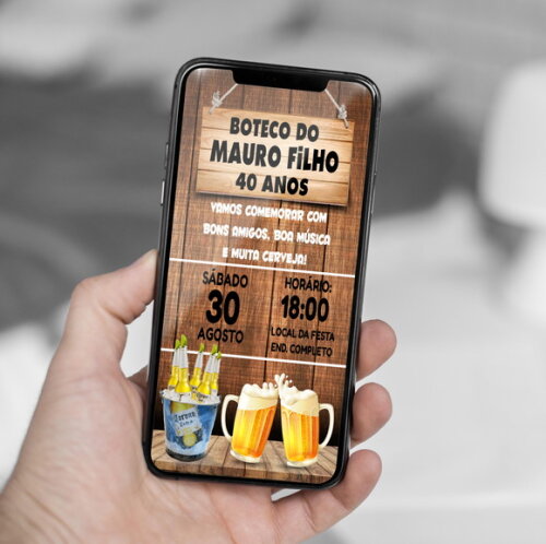 Convite Digital Boteco