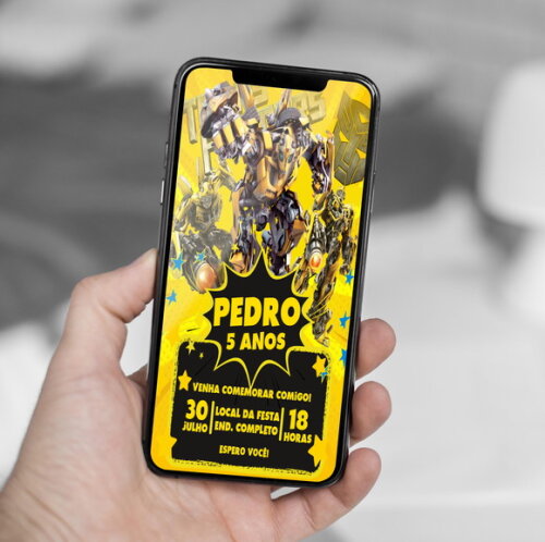 Convite Digital Bumblebee ? Transformers