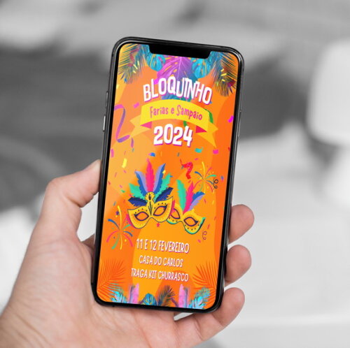 Convite Digital Carnaval