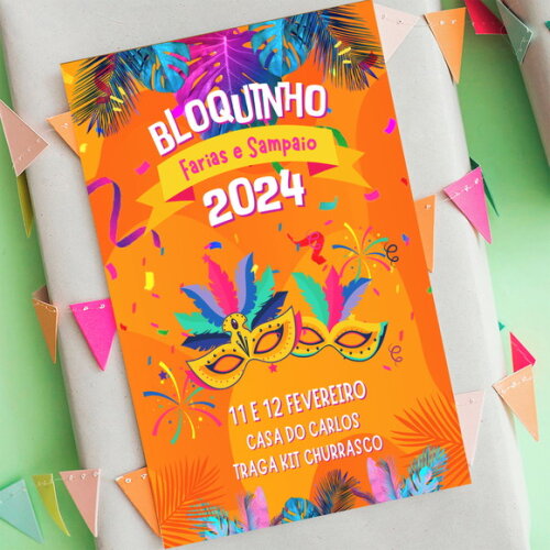 Convite Digital Carnaval