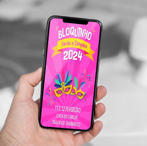Convite Digital Carnaval