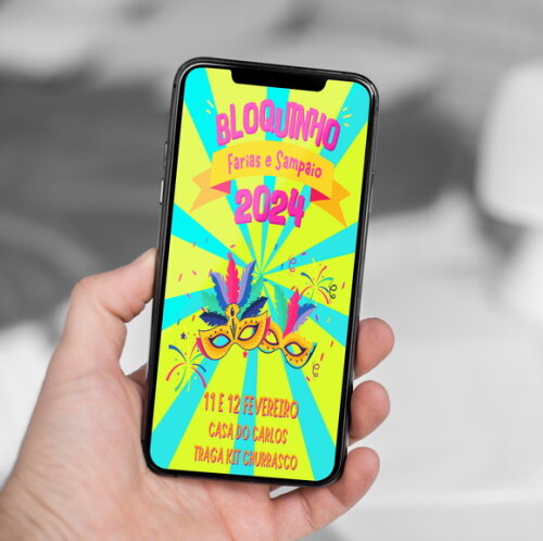 Convite Digital Carnaval