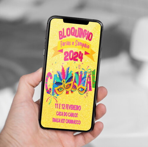 Convite Digital Carnaval