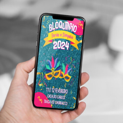 Convite Digital Carnaval